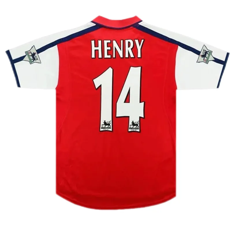 4a7e674167 00-01 Arsenal Henry #14 Retro Jersey Home - Image 1