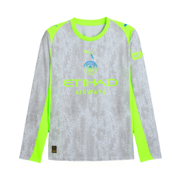 Manchester City Third Away Long Sleeve Football Shirt 2025-26 Player Version