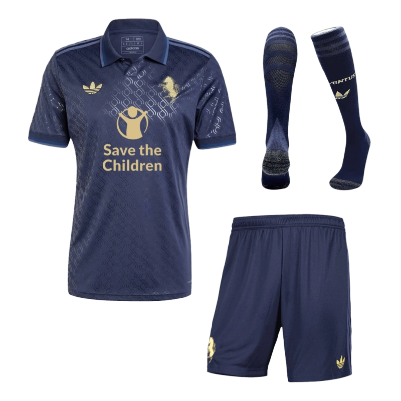 89bb655f44 2024-25 Juventus Third Away Custom Full Soccer Kits Save The Children Sponsor - Image 1