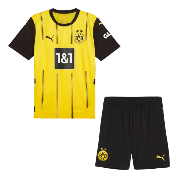 24-25 Borussia Dortmund Home Kids Kit Jersey+Shorts