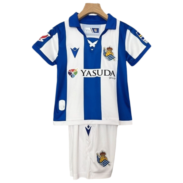 Real Sociedad Home Kids Kit Jersey+Shorts 2024-25