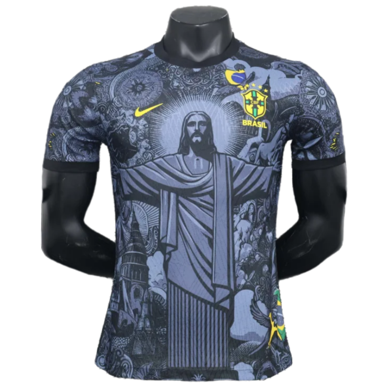ecef10d75f 2024 Brazil Christ the Redeemer Special Kit Player Version Shirt Football - Image 1