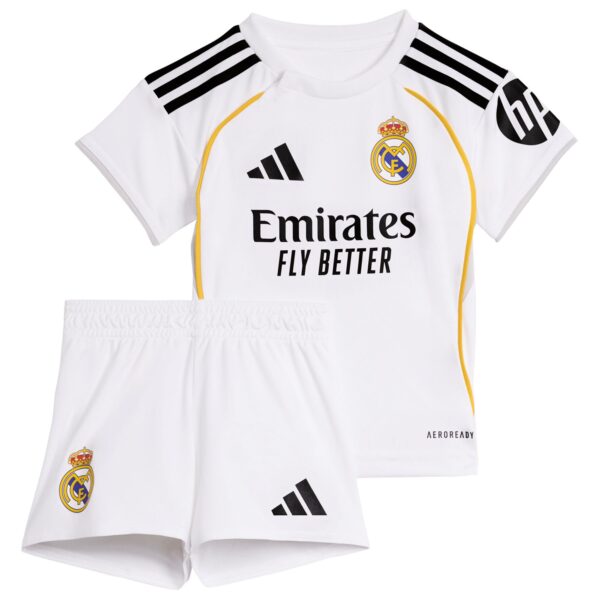 Real Madrid Kids home football jersey+shorts 25-26 kit